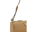 Beige Calf Leather Bos Taurus Shoulder BagPrada’s Leather Shoulder Bag is an elegant and versatile accessory, ideal for completing any look with a touch of understated luxury. The grained leather design lends a refined and durable texture, while the adjus