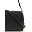 Black Calf Leather Bos Taurus Shoulder BagThe Lui Bag by Fendi features a soft, structured design with a clean, contemporary aesthetic. Crafted from black grained calf leather, it’s enhanced by a long double-slider zip and signature FF metal accents on th