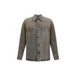 Gray Denim ShirtThe overdyed Denim Shirt by Fendi embodies a bold, contemporary spirit. Designed with dropped shoulders and chest patch pockets, it balances casual ease with refined craftsmanship. The front is fastened with logo-engraved metal buttons, ad