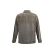 Gray Denim ShirtThe overdyed Denim Shirt by Fendi embodies a bold, contemporary spirit. Designed with dropped shoulders and chest patch pockets, it balances casual ease with refined craftsmanship. The front is fastened with logo-engraved metal buttons, ad