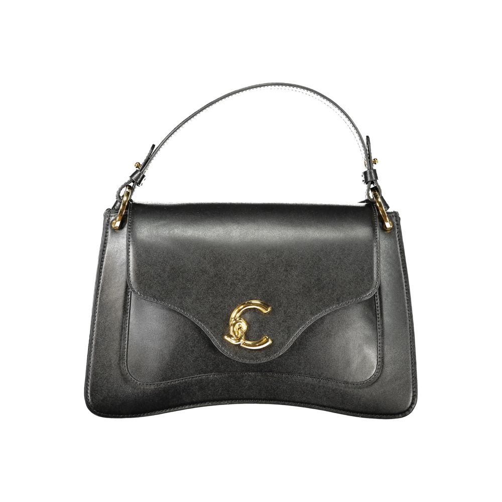 Schwarze Lederhandtasche mit abnehmbarem Griff von Coccinelle