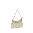 Ophidia Mini Shoulder BagOphidia Mini Shoulder Bag by Gucci is an elegant accessory in beige and white GG Supreme fabric with beige leather trim that accentuates its sophistication. Gold-tone hardware and the Double G logo add a distinctive and luxurious