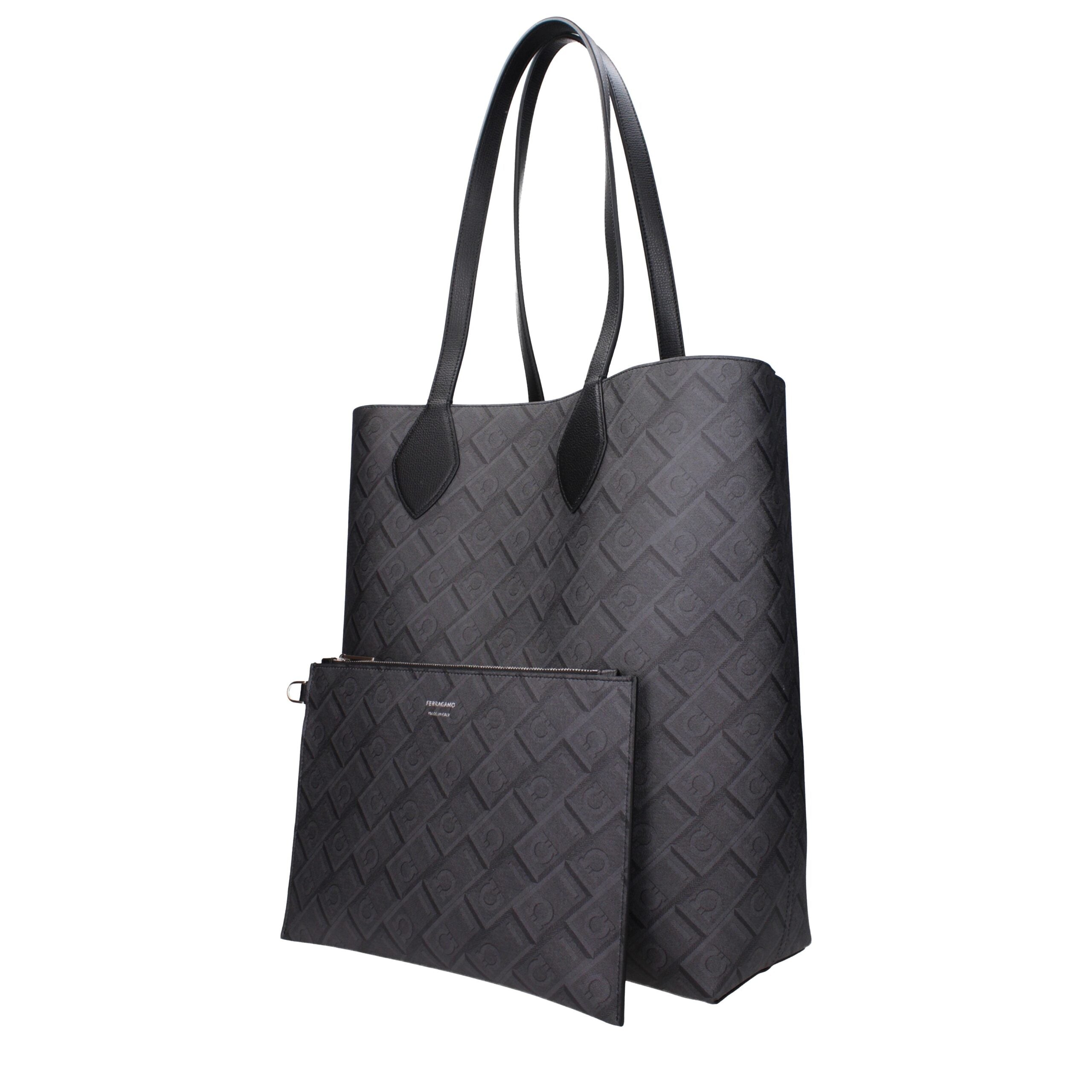 Sac à bandoulière en cuir noir Salvatore Ferragamo