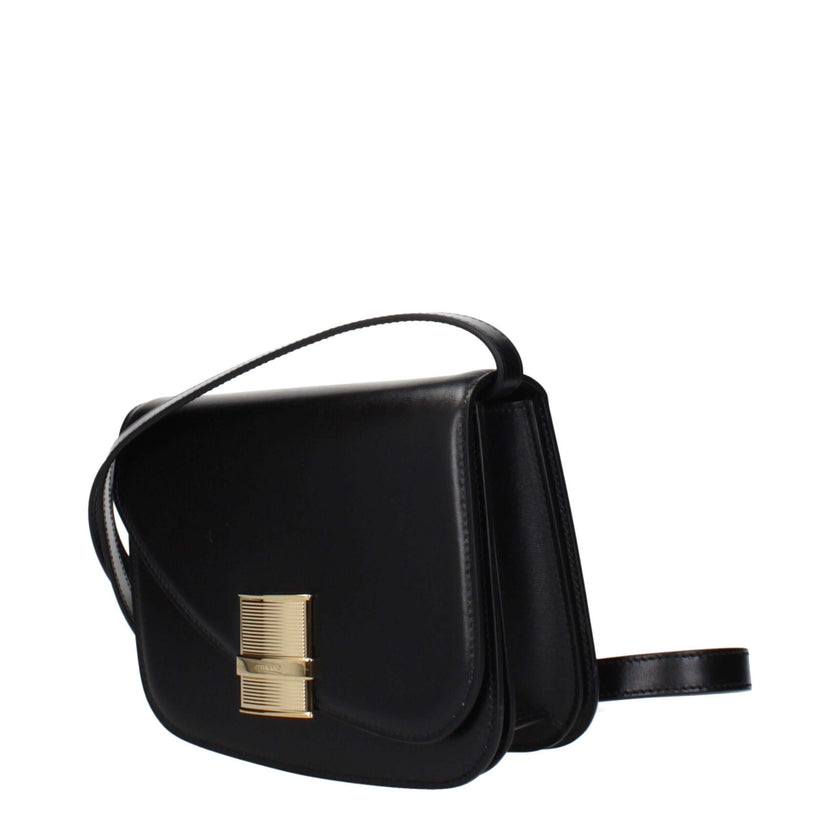Black Leather Crossbody BagDescription: The product with MPN 2159710769385 and code F82866 leather in black is a crossbody bags designed by Salvatore Ferragamo. It has features like front logo, adjustable shoulder, removable shoulder.Black Leather Crossbo