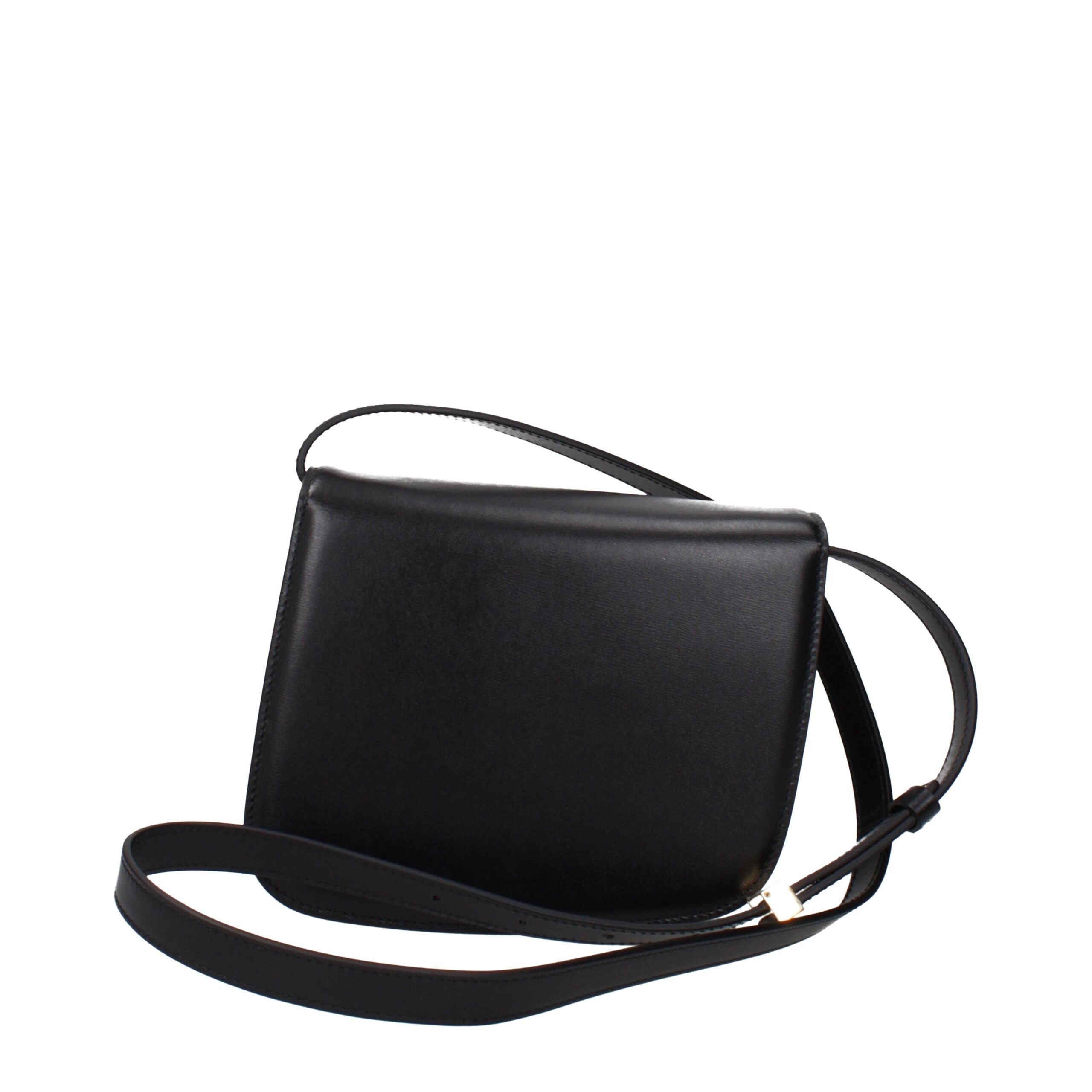 Salvatore Ferragamo Schwarze Leder-Umhängetasche