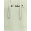 Green Cotton SweatshirtThe logo-embroidered Hoodie by Off-White brings a signature twist to classic streetwear. Crafted in soft cotton, it features a drawstring hood, kangaroo pocket, long sleeves, and ribbed cuffs, blending everyday comfort with contempo