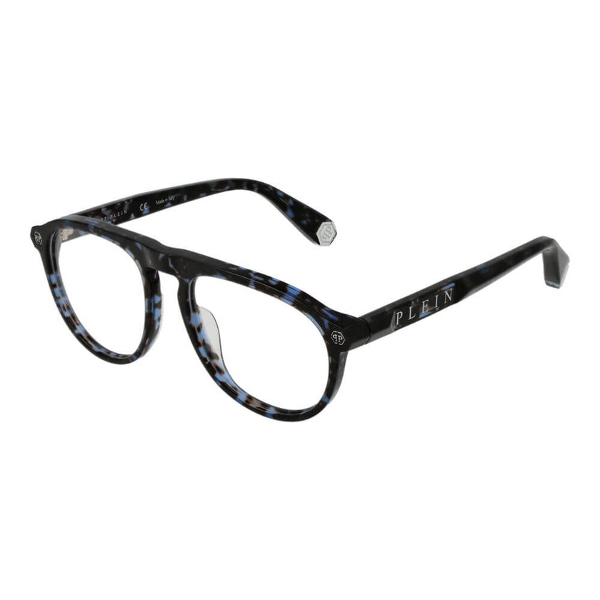 Blue Cellulose Acetate Glasses (Frames)Gender Men Main color Blue Frame color Blue Frame material Cellulose Acetate Rim Style Full-Rim Lenses Color Demo glasses Lenses Material Plastic Lenses Effect No Extra Lenses Height 46 Bridge width 18 Frame width 14