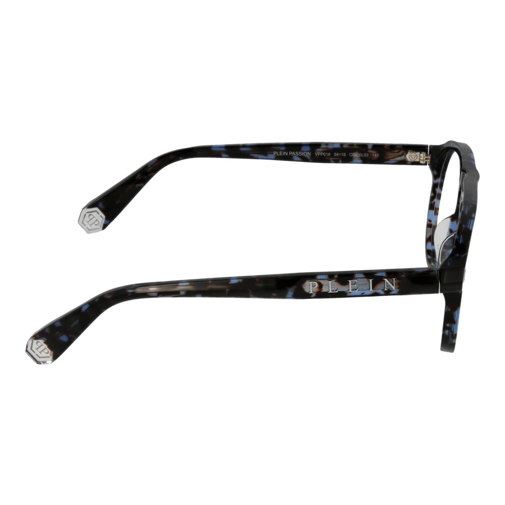Blue Synthetic Acetate Glasses with Full-Rim Frame