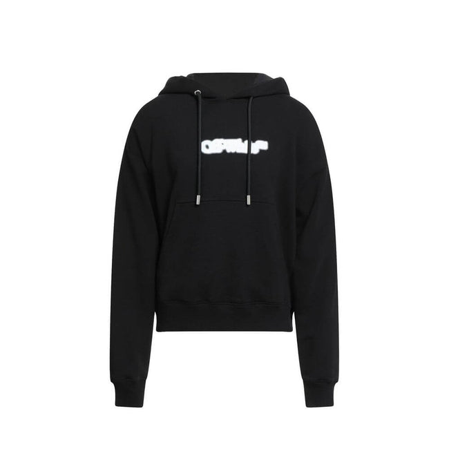 Black Cotton SweatshirtDescription: – Composition: 100% Cotton – Long sleeves – Ribbed trims – Drawstring hood – Kangaroo pocket – Contrast logo print – Made in Portugal – Gender: MEN –Black Cotton Sweatshirt${tagsOff-WhiteAulae Black Cotton Sweatshirt Of