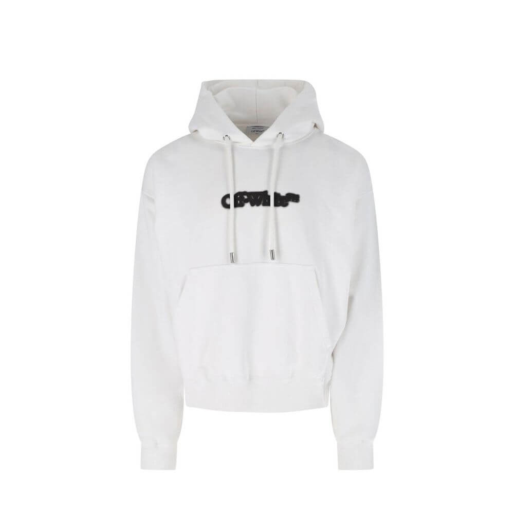 White Cotton SweatshirtDescription: – Composition: 100% Cotton – Long sleeves – Ribbed trims – Drawstring hood – Kangaroo pocket – Contrast logo print – Made in Portugal – Gender: MEN –White Cotton Sweatshirt${tagsOff-WhiteAulae White Cotton Sweatshirt Of