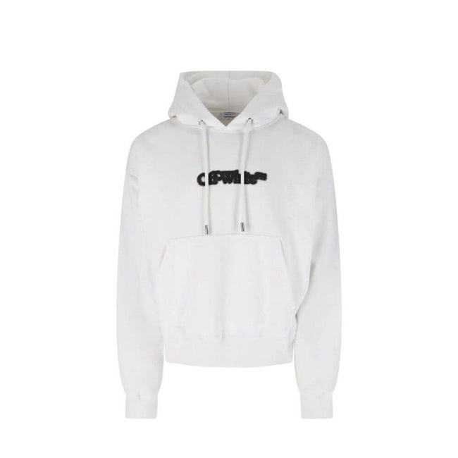 White Cotton SweatshirtDescription: – Composition: 100% Cotton – Long sleeves – Ribbed trims – Drawstring hood – Kangaroo pocket – Contrast logo print – Made in Portugal – Gender: MEN –White Cotton Sweatshirt${tagsOff-WhiteAulae White Cotton Sweatshirt Of