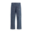 Blue Cotton Jeans DenimThe Le Cargo De-Nîmes Carré Jeans by Jacquemus reinterpret denim with a sculptural and contemporary approach. The wide, straight-leg cut pairs with functional details such as cargo pockets on the leg and back patch pockets featuring