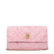 Pink Fabric Clutch BagDescription: The product with MPN DBSI159S1A159111P56V and code F84031 fabric in pink is a clutches designed by Versace. It has features like front detail, divider inner pocket, removable shoulder.Pink Fabric Clutch Bag${tagsVersaceA