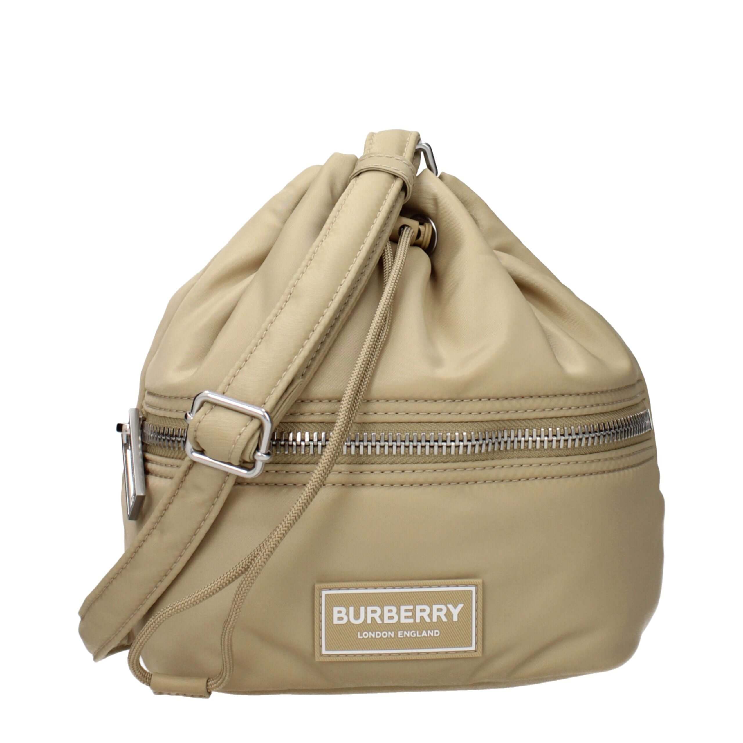 Beige Nylon Crossbody BagDescription: The product with MPN 8104495 and code F85141 nylon in beige is a crossbody bags designed by Burberry. It has features like front logo, adjustable shoulder, removable shoulder.Beige Nylon Crossbody Bag${tagsBurberryAul