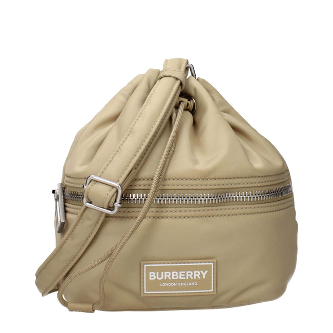 Beige Nylon Crossbody BagDescription: The product with MPN 8104495 and code F85141 nylon in beige is a crossbody bags designed by Burberry. It has features like front logo, adjustable shoulder, removable shoulder.Beige Nylon Crossbody Bag${tagsBurberryAul