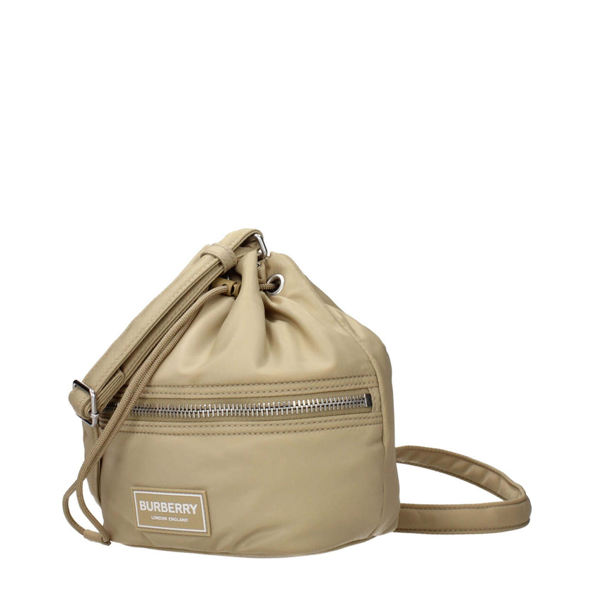 Beige Nylon Crossbody BagDescription: The product with MPN 8104495 and code F85141 nylon in beige is a crossbody bags designed by Burberry. It has features like front logo, adjustable shoulder, removable shoulder.Beige Nylon Crossbody Bag${tagsBurberryAul