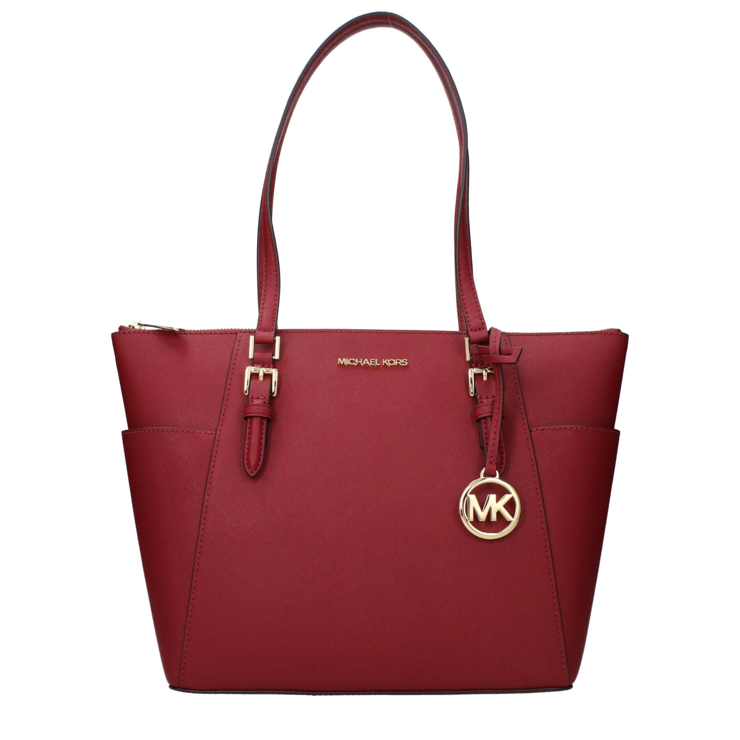 Red Leather Shoulder BagDescription: The product with MPN 35T0GCFT7LCHERRY and code F85167 leather in red is a shoulder bags designed by Michael Kors. It has features like front logo, front detail, removable details.Red Leather Shoulder Bag${tagsMichael K