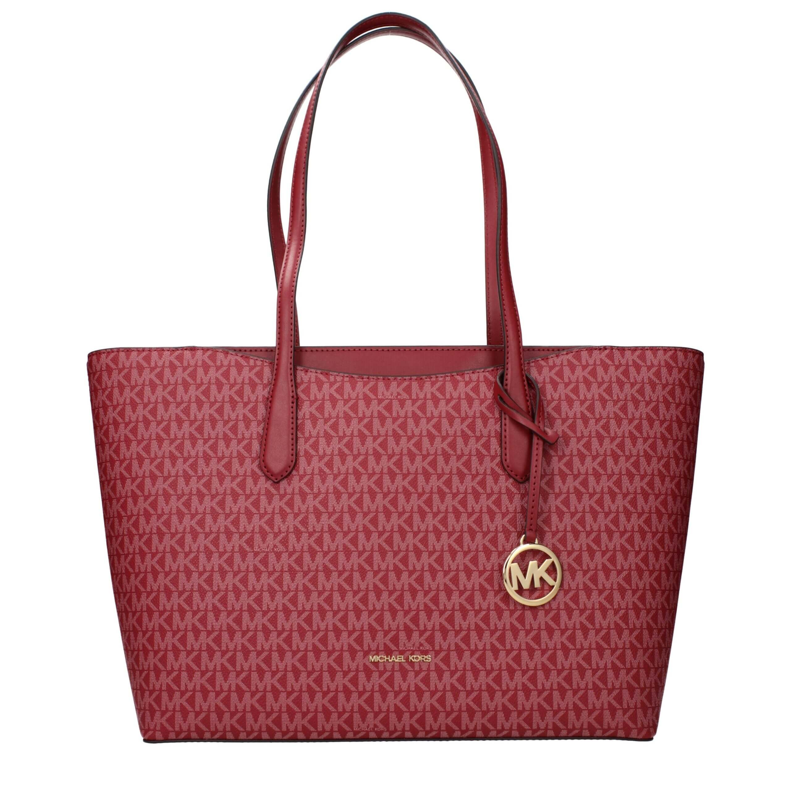 Red Fabric Shoulder BagDescription: The product with MPN 35F5G4XT3VCHERRY and code F85138 fabric in red is a shoulder bags designed by Michael Kors. It has features like logo, front logo, front detail, removable details.Red Fabric Shoulder Bag${tagsMichae