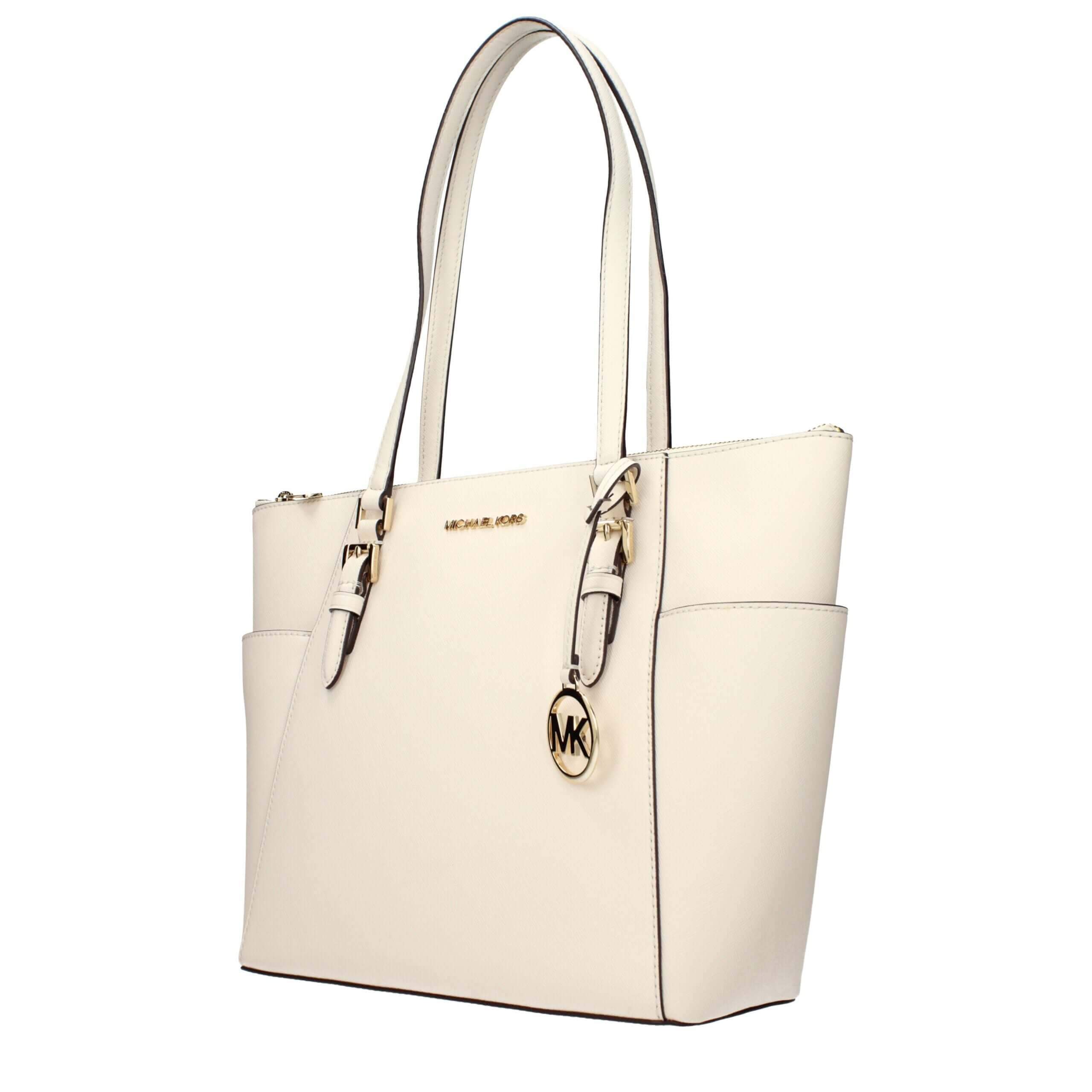 Beige Leather Shoulder BagDescription: The product with MPN 35T0GCFT7LLTCREAM and code F85167 leather in beige is a shoulder bags designed by Michael Kors. It has features like front logo, front detail, removable details.Beige Leather Shoulder Bag${tagsMi