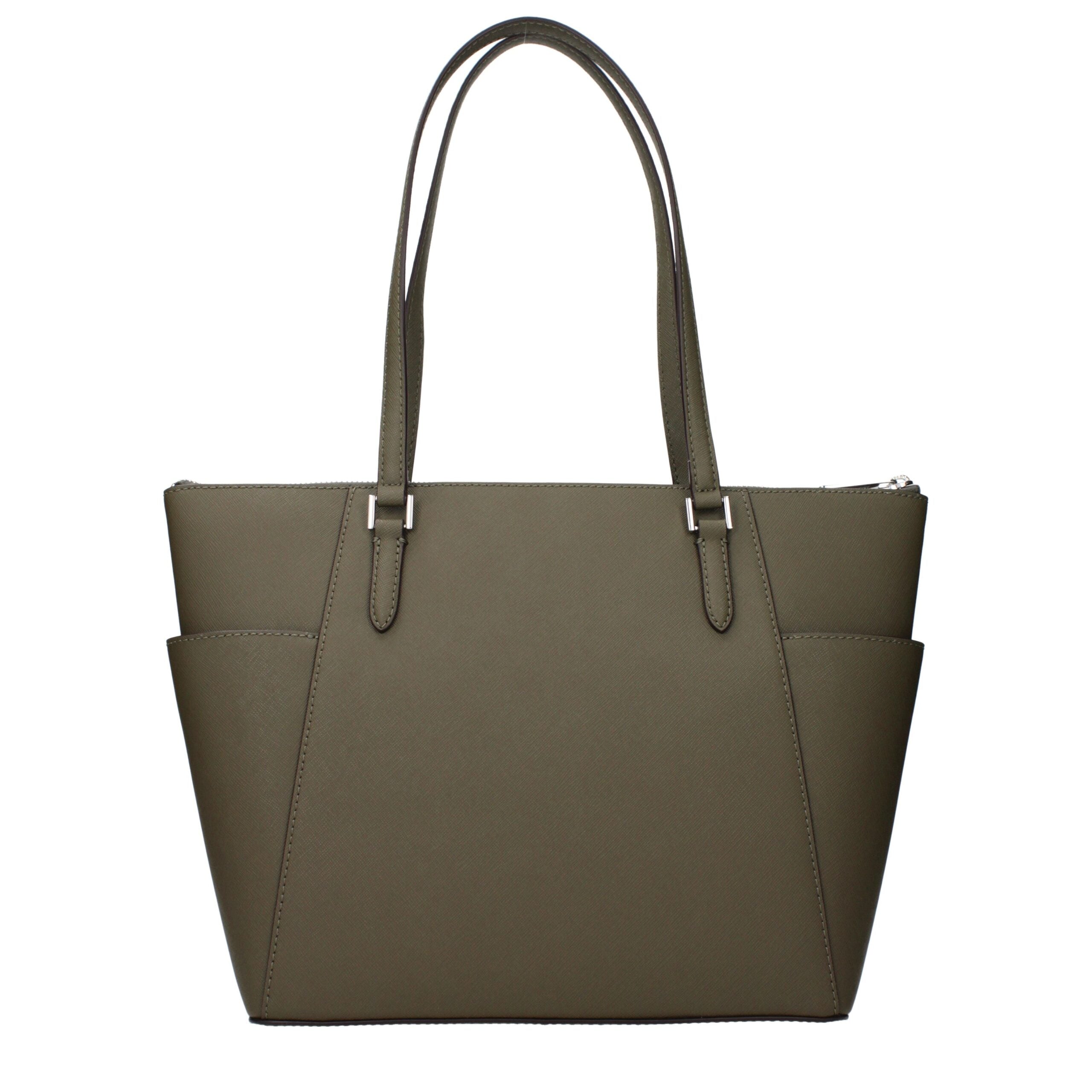 Sac à bandoulière en cuir vert Michael Kors