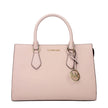 Pink Fabric HandbagDescription: The product with MPN 35S3G6HS2LPOWDERBLUSH and code F85169 fabric in pink is a handbags designed by Michael Kors. It has features like front logo, removable details, adjustable shoulder, removable shoulder, divider inner po