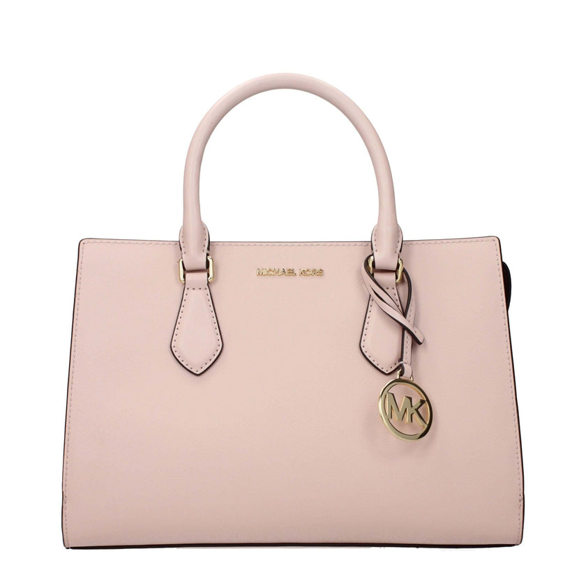 Pink Fabric HandbagDescription: The product with MPN 35S3G6HS2LPOWDERBLUSH and code F85169 fabric in pink is a handbags designed by Michael Kors. It has features like front logo, removable details, adjustable shoulder, removable shoulder, divider inner po