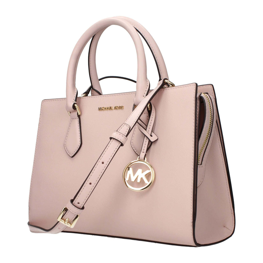Pink Fabric HandbagDescription: The product with MPN 35S3G6HS2LPOWDERBLUSH and code F85169 fabric in pink is a handbags designed by Michael Kors. It has features like front logo, removable details, adjustable shoulder, removable shoulder, divider inner po