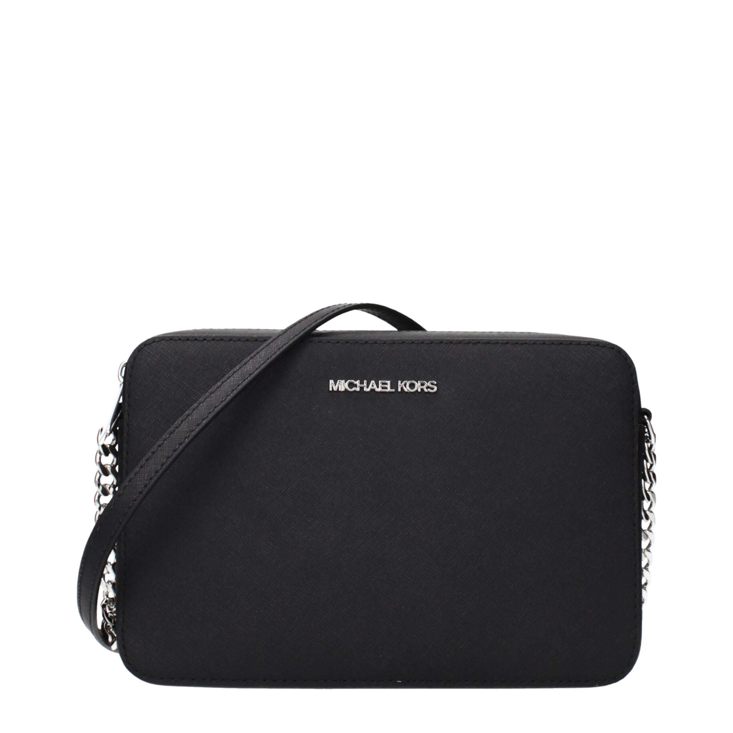 Black Leather Crossbody BagDescription: The product with MPN 35F8STTC9LBLACK and code F85173 leather in black is a crossbody bags designed by Michael Kors. It has features like front logo, adjustable shoulder.Black Leather Crossbody Bag${tagsMichael KorsA