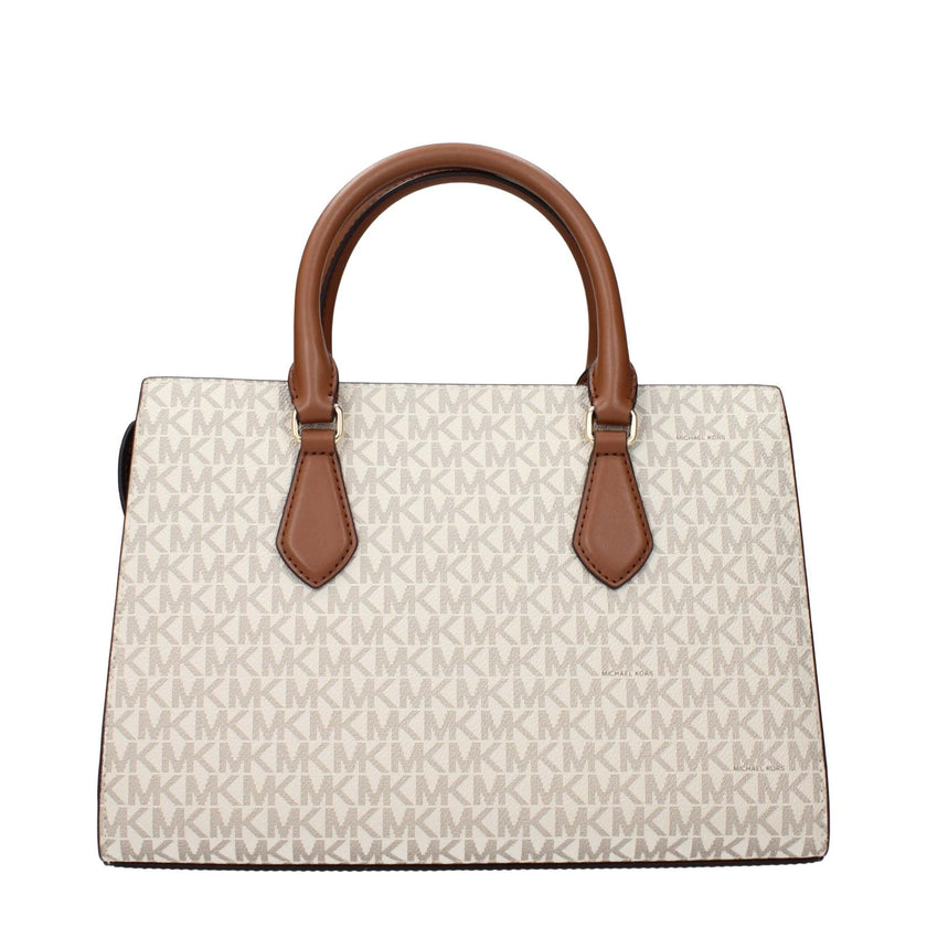 Beige Fabric HandbagDescription: The product with MPN 35S3G6HS2BVANILLA and code F85171 fabric in beige is a handbags designed by Michael Kors. It has features like logo, divider inner pocket, adjustable shoulder, removable shoulder, removable details.Bei