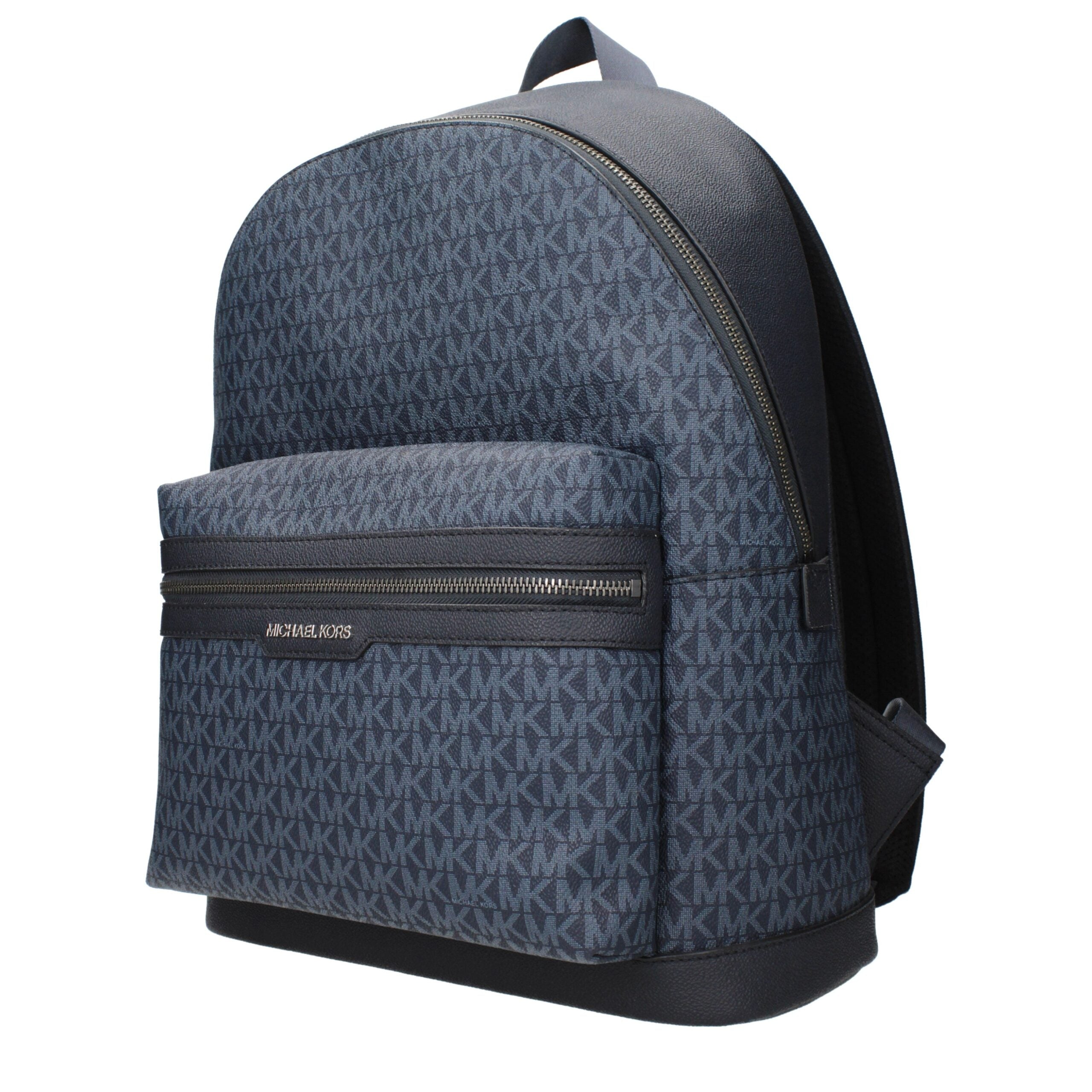 Blauer synthetischer Rucksack mit Logo von Michael Kors