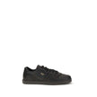Black Calf Leather Bos Taurus SneakersLeather Sneakers by Prada combine elegance and urban style in an essential and sophisticated design. Featuring a lace-up closure and a flat sole, they feature a paneled pattern that adds depth to the profile. The gold