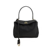 Black Calf Leather Bos Taurus Shoulder BagBalenciaga’s signature leather Rodeo Shoulder Bag is a sophisticated and versatile accessory. The flat handle at the top offers a comfortable grip, while the removable shoulder strap allows you to adapt it to your