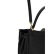 Black Calf Leather Bos Taurus Shoulder BagBalenciaga’s signature leather Rodeo Shoulder Bag is a sophisticated and versatile accessory. The flat handle at the top offers a comfortable grip, while the removable shoulder strap allows you to adapt it to your