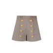 Beige Polyester Short And Mini ShortsDescription: – Composition: 55% Polyester 45% Wool – Back zip closure – Belt loops – Hight waist – Decorative gold-tone buttons – Made in Poland – Gender: WOMEN – Size & Fit: The model wears size 36Beige Polyester Shor