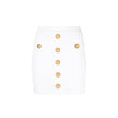 White Polyester Mini SkirtDescription: – Composition: 17% Polyester 83% Viscose – Back zip closure – Hand wash – Gold-tone decorative buttons – Made in France – Gender: WOMEN – Size & Fit: THE MODEL IS 175 CM HEIGHT AND WEARS A SIZE 38 FRWhite Polyester M