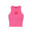 Multicolor Cotton Tank TopsDescription: – Composition: 39% Cotton 12% Elastane 39% Modal 10% Polyamide – Sleeveless – Fitted cut – Machine wash (delicate) – Halter neckline – Contrasting retro PB logo embroidered on the front – Ribbed neckline and armhole