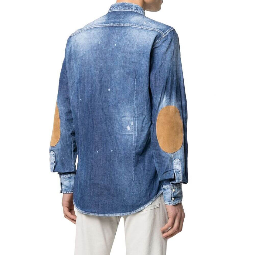 Blue Denim ShirtDescription: – Composition: 98% Cotton 2% Elastane – Long sleeves – Shirt collar – Press button closure – Made in Italy – Gender: MEN –Blue Denim Shirt${tagsDsquared²Aulae Blue Denim Shirt Dsquared²Aulae Blue Denim Shirt Description: – Com