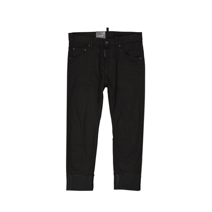 Black Cotton Jeans DenimDescription: – Composition: 98% Cotton 2% Elastane – Front button closure – Belt loops – Five pockets – Machine wash – Front and back logo detail – Made in Italy – Gender: WOMEN –Black Cotton Jeans Denim${tagsDsquared²Aulae Black C