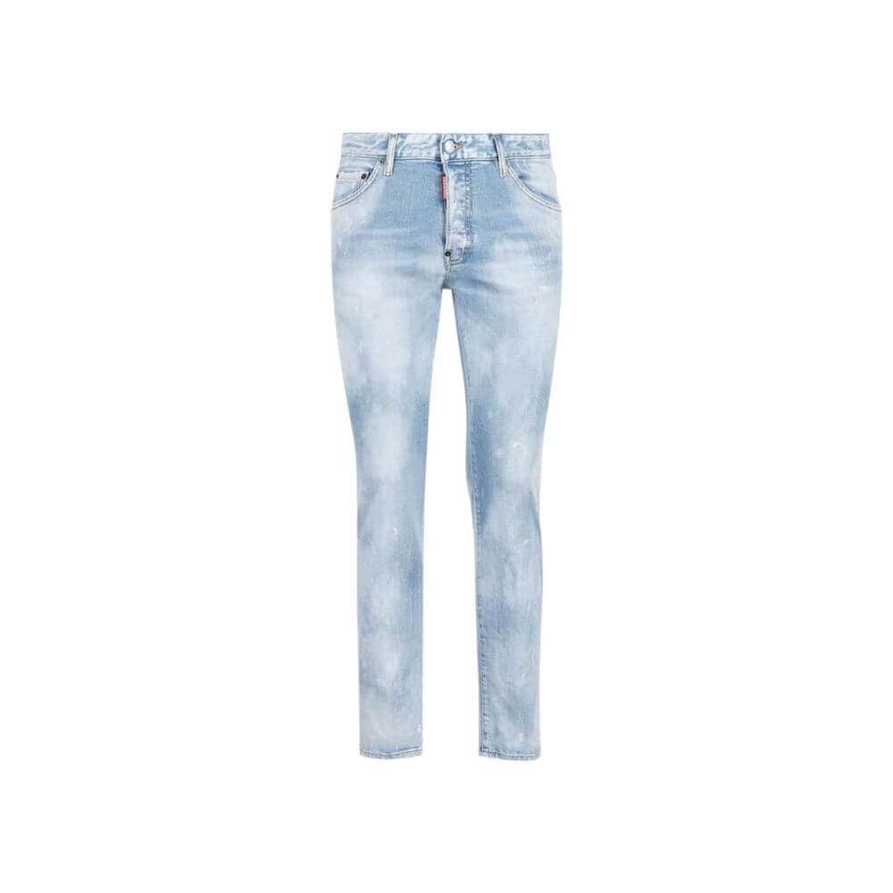 Blue Cotton Slim Fit JeansDescription: – Composition: 99% Cotton 1% Elastane – Slim fit – Front button closure – Belt loops – Five pockets – Machine wash – Made in Romania – Gender: MEN –Blue Cotton Slim Fit Jeans${tagsDsquared²Aulae Blue Cotton Slim Fit
