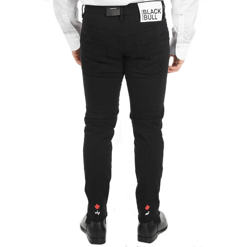 Black Cotton Skinny JeansDescription: – Composition: 98% Cotton 2% Elastane – Front button closure – Belt loops – Five pockets – Machine wash – Front and back logo detail – Distressed effect – Made in Italy – Gender: MEN –Black Cotton Skinny Jeans${tagsDs