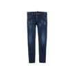 Blue Cotton Slim Fit JeansDescription: – Composition: 98% Cotton 2% Elastane – Front button closure – Belt loops – Five pockets – Machine wash – Front and back logo detail – Made in Italy – Gender: WOMEN –Blue Cotton Slim Fit Jeans${tagsDsquared²Aulae Blu