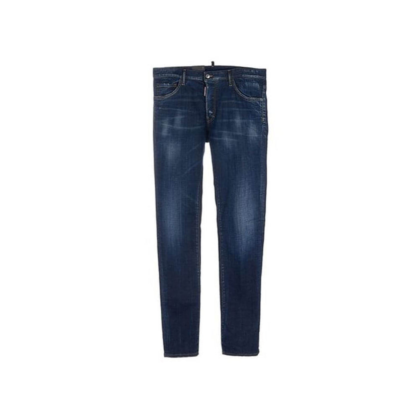 Blue Cotton Slim Fit JeansDescription: – Composition: 98% Cotton 2% Elastane – Front button closure – Belt loops – Five pockets – Machine wash – Front and back logo detail – Made in Italy – Gender: WOMEN –Blue Cotton Slim Fit Jeans${tagsDsquared²Aulae Blu