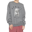 Gray Cotton SweatshirtDescription: – Composition: 100% Cotton – Long sleeves – Ribbed trims – Crew neck – Front logo detail – Front graphic print details – Made in Italy – Gender: MEN –Gray Cotton Sweatshirt${tagsVersaceAulae Gray Cotton Sweatshirt Versac