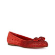 Red Calfskin Ballet FlatsDescription: – Composition: 100% calf leather – Suede effect – Leather lining, insole, sole – Rounded toe – Crystal embellishments – Small logo detail – Made in Italy –Red Calfskin Ballet Flats${tagsSalvatore FerragamoAulae Red Ca