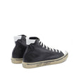 Black Calfskin High Top SneakersDescription: – Composition: 100% calf leather – Inner: Fabric – Insole: 100% Leather – Sole: 100% Rubber – relief logo detail – Round toe – Perforated detail – Lace-up fastening – Made in Italy – Gender: MEN –Black Calfskin