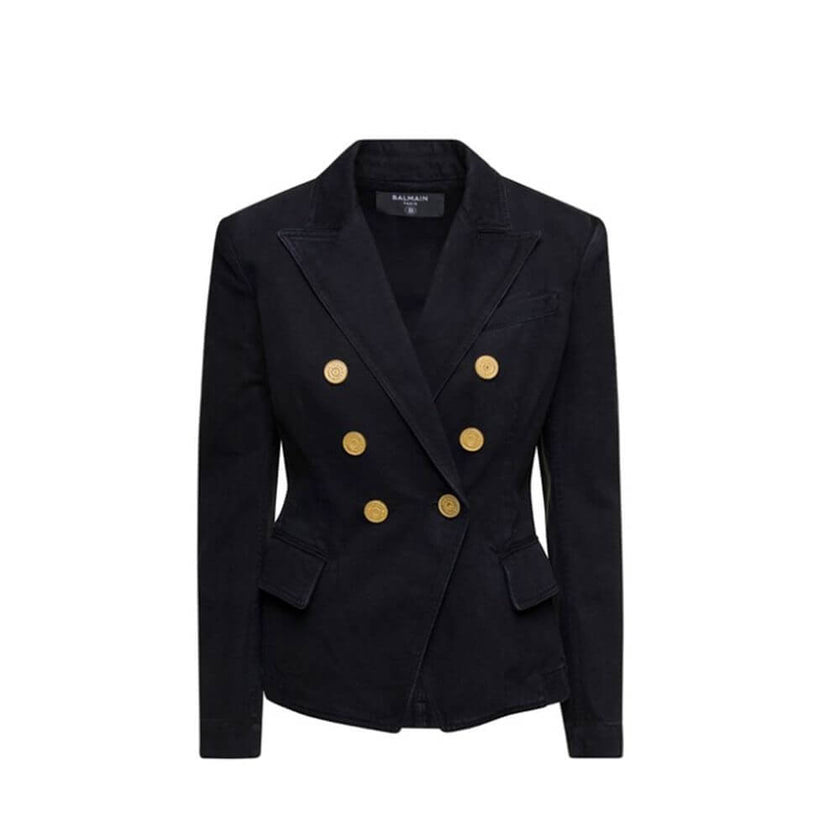Black Cotton BlazerDescription: – Composition: 100% cotton – Fully lined – Front button closure – Gold-tone button detail – Machine wash (delicate) – Made in Italy –Black Cotton Blazer${tagsBalmainBlack Cotton BlazerDescription: – Composition: 100% cotton