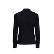 Black Cotton BlazerDescription: – Composition: 100% cotton – Fully lined – Front button closure – Gold-tone button detail – Machine wash (delicate) – Made in Italy –Black Cotton Blazer${tagsBalmainBlack Cotton BlazerDescription: – Composition: 100% cotton