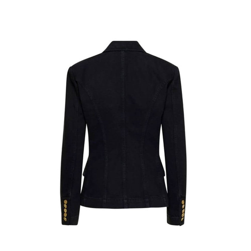 Black Cotton BlazerDescription: – Composition: 100% cotton – Fully lined – Front button closure – Gold-tone button detail – Machine wash (delicate) – Made in Italy –Black Cotton Blazer${tagsBalmainBlack Cotton BlazerDescription: – Composition: 100% cotton
