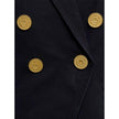 Black Cotton BlazerDescription: – Composition: 100% cotton – Fully lined – Front button closure – Gold-tone button detail – Machine wash (delicate) – Made in Italy –Black Cotton Blazer${tagsBalmainBlack Cotton BlazerDescription: – Composition: 100% cotton