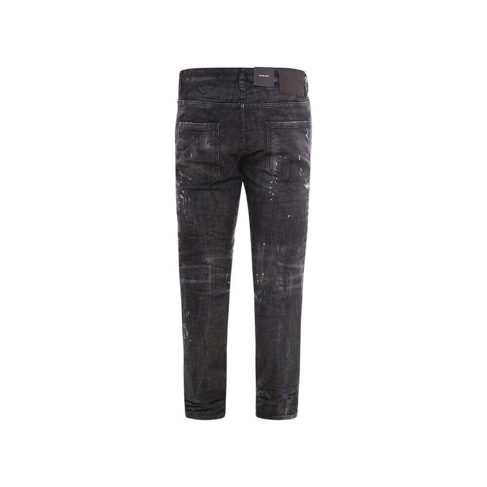 Black Cotton Jeans DenimDescription: – Composition: 98% Cotton 2% Elastane – Front button closure – Belt loops – Five pockets – Machine wash – Destroyed effect – Gender: WOMEN –Black Cotton Jeans Denim${tagsDsquared²Black Cotton Jeans DenimDescription: –
